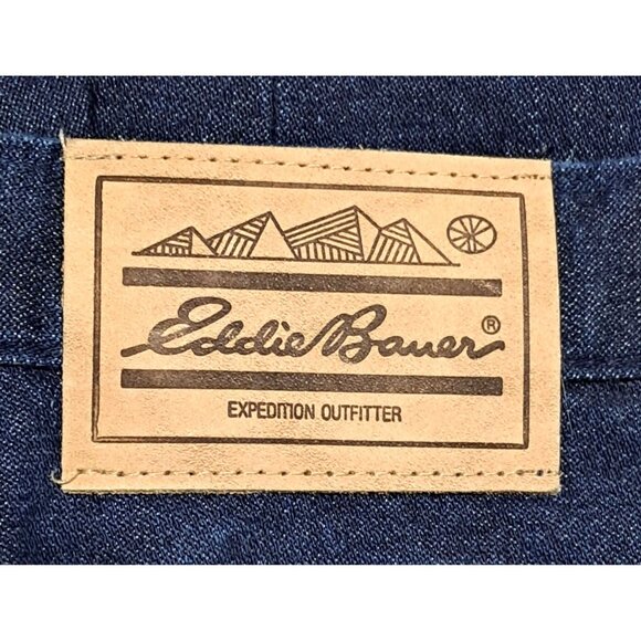 Vintage Eddie Bauer NOS Mom Jeans High Waist Navy Sz 16 30x32 Deadstock - Picture 2 of 9